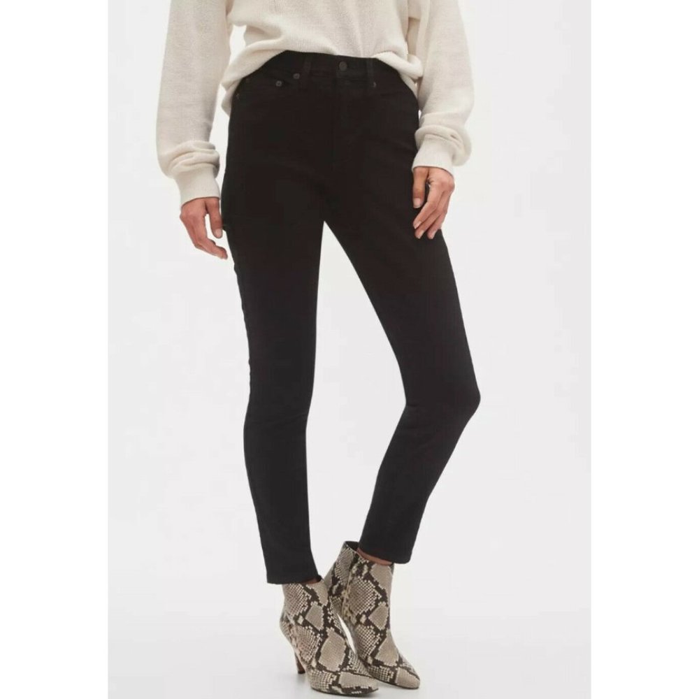 NWT Banana RepF Curvy High Rise Fade Resist Skinny Jean 27 4 Black F901